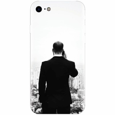 Husa silicon pentru Apple Iphone 6 Plus, Man In Suit foto