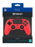 Nacon Wired Compact Controller Red PS4