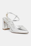 Aldo pumps LAURA culoarea argintiu, cu toc drept, cu toc deschis, 13984699