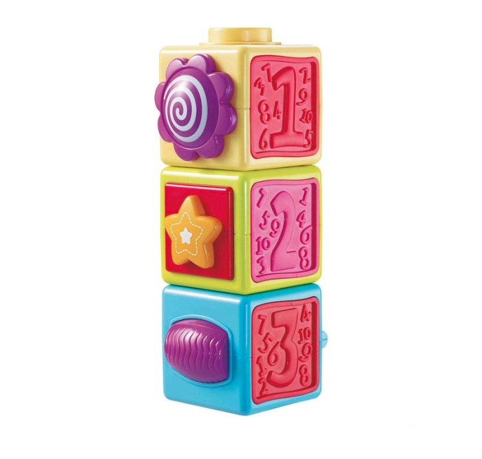 Set de cuburi senzoriale si cu activitati pentru bebelusi