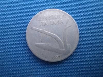 10 LIRE 1955 / ITALIA foto