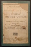 ✝ rara 1928 Chisinau SCRIERILE PARINTILOR APOSTOLICI x ASEZAMINTELE si CANOANELE APOSTOLICE 288pg Traducere Ioan Mihalcescu, Matei Paslaru Stare uzata