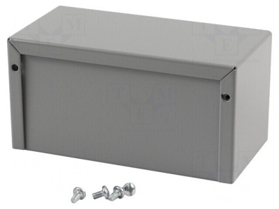 Carcasă Universală Aluminiu Gri 76x152x76mm foto