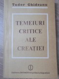 TEMEIURI CRITICE ALE CREATIEI-TUDOR GHIDEANU