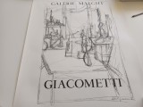 ALBERTO GIACOMETTI, AFIS &rdquo; ATELIER&rdquo;, SEMNAT IN PLACA. FORMAT MARE 67 X 50 CM. EDITAT DE GALERIE MAEGHT
