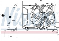 Ventilator radiator TOYOTA YARIS 1.0 dupa 2005 foto