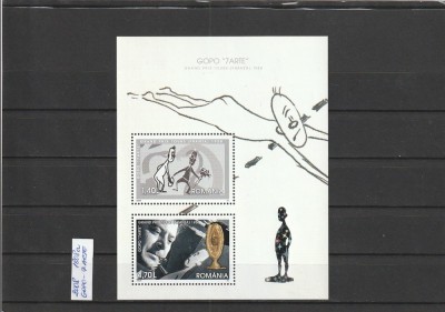 ROMANIA 2008 LP 1808 a GOPO - 7 ARTE GRAND PRIX TOURS FRANTA BLOC FOLIO ARGINT MNH NESTAMPILAT foto