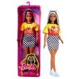 Barbie Fashionistas bruneta cu suvite blonde, Mattel