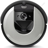 Robot aspirator iRobot Roomba i7 (i7156), Li-ion, Consum 26Wh, Putere 10x, 10 harti, Bariere virtuale, Golire automata gunoi, WiFi, App, Alexa&amp;amp;Goo