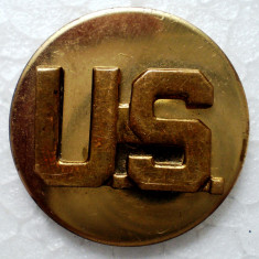 I.015 USA SUA INSEMN GRAD MILITAR US U.S. ARMY LAPEL COLLAR DISC 25,5mm
