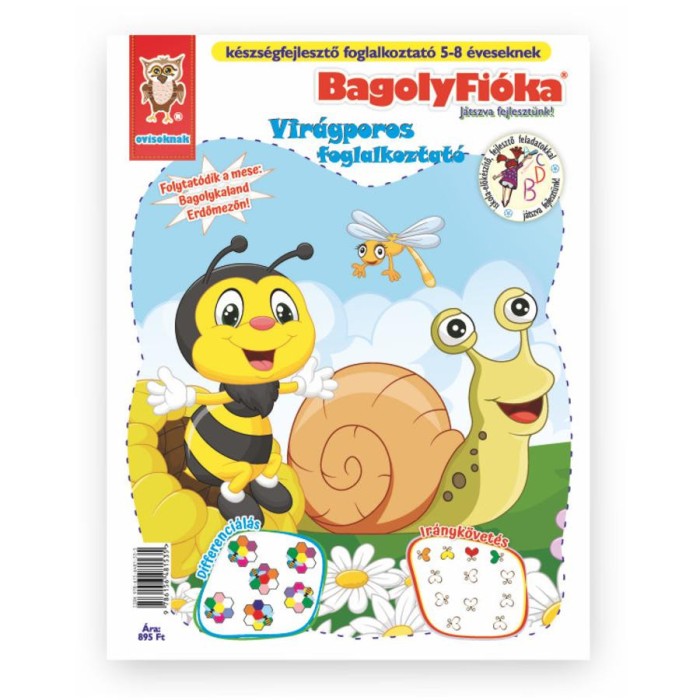 BagolyFi&oacute;ka kreat&iacute;v foglalkoztat&oacute; f&uuml;zet - Vir&aacute;gporos - J&aacute;nossy G&aacute;bor-J&aacute;nossy-K&aacute;rm&aacute;n M&oacute;nika