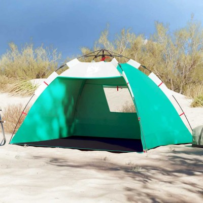vidaXL Cort camping 2 persoane verde marin impermeabil setare rapidă foto