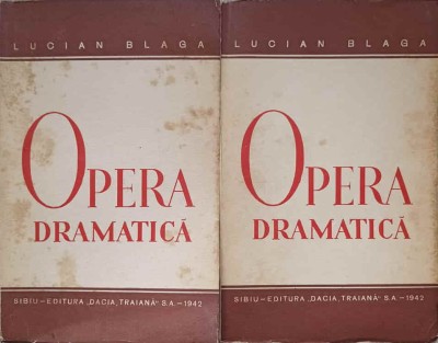 OPERA DRAMATICA VOL.1-2-LUCIAN BLAGA foto