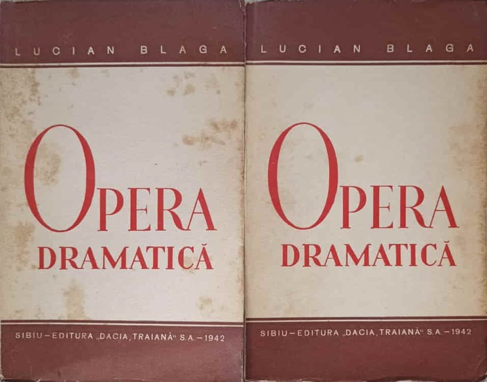 OPERA DRAMATICA VOL.1-2-LUCIAN BLAGA-237140