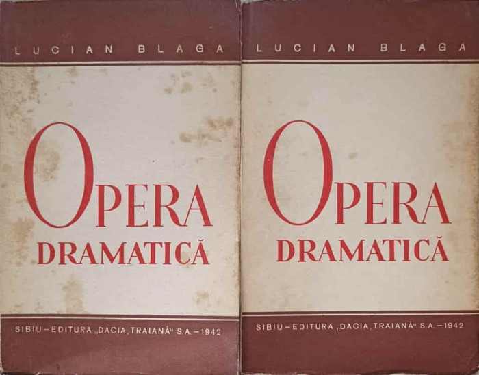 OPERA DRAMATICA VOL.1-2-LUCIAN BLAGA