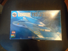 bnk jc Avion - macheta - Vampire FB5/J 28B - Airfix - 1/72 foto