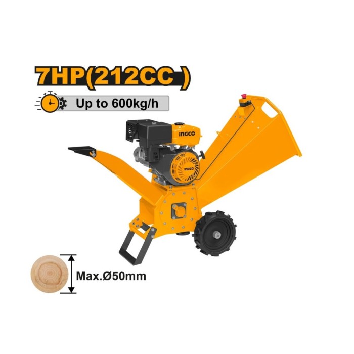 Tocator crengi cu motor benzina 7 cp, 50 mm - Ingco WCS350