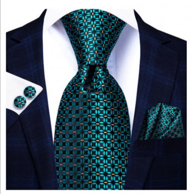 Set cravata + batista + butoni - matase - model 43 foto