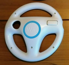 Volan Wii Mario Kart alb Original compatibil Wii si Wii U foto