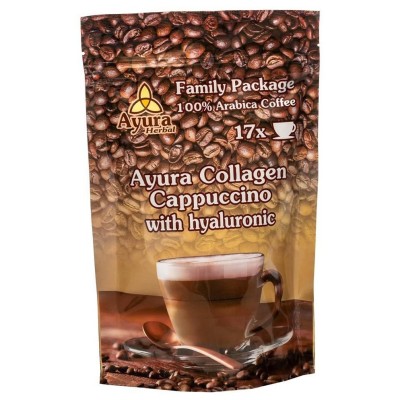 Cafea cu Colagen si Acid Hialuroinic Instant Coffee Mix Family 250 grame Ayura Herbal foto