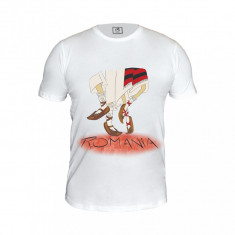 Tricou Romania, dans popular, 100% bumbac, MB170 foto