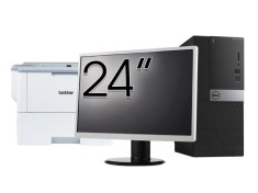 Pachet Calculator Second Hand DELL OptiPlex 5040 Tower, Intel Core i5-6500 3.20GHz, 8GB DDR3, 240GB SSD + Monitor 24&amp;quot; + Imprimanta Brother HL-L63