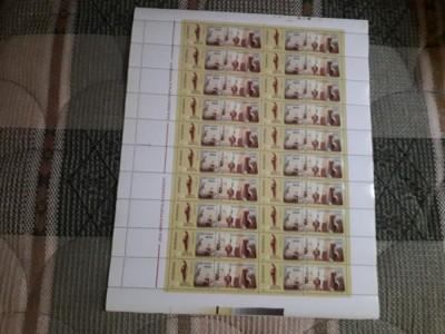 Romania MNH 2000 - Ziua marcii postale romanesti - LP 1540 coala foto