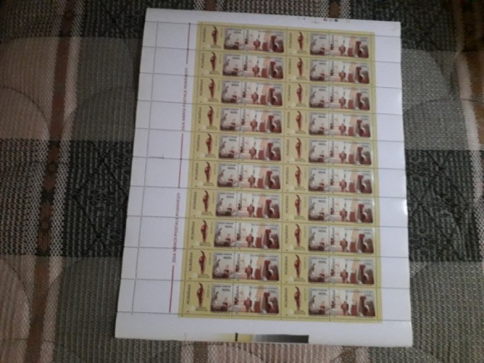Romania MNH 2000 - Ziua marcii postale romanesti - LP 1540 coala