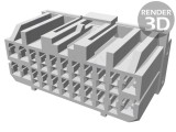 Conector TE Connectivity MULTILOCK 22 pini 2x11 mufă mamă cod 174515-1