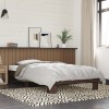 Gossi cadru de pat, stejar maro, 90x190 cm, lemn prelucrat si metal