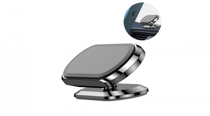 Joyroom suport magnetic pentru telefon auto, gri &icirc;nchis (JR-ZS227)