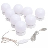 Gossi lampa de oglinda cu 8 becuri led alb cald si alb rece