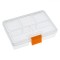 Cutie Organizare 5 Compartimente, Plastic Transparent, 10x13.4x3cm