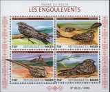 NIGER 2015, Fauna, Pasari, serie neuzata, MNH, Nestampilat