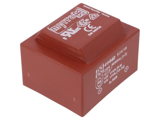 Transformator &icirc;ncapsulat 22VA 230V AC-12V DC PCB