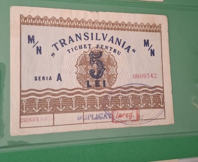 Tichet navrom 5 lei transilvania foto