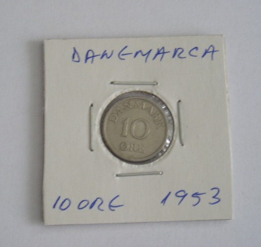 C50 - Moneda foarte veche - Danemarca - 10 ore - 1953