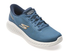 Pantofi sport SKECHERS bleumarin, GO WALK NOW, din material textil