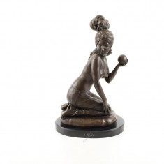 Dansatoare marocanca- statueta din bronz pe un soclu din marmura YY-97