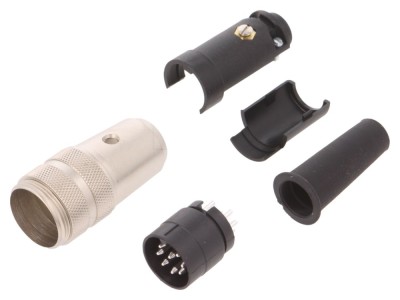 Conector M16 8 pini argintat IP40 foto