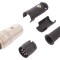 Conector M16 8 pini argintat IP40