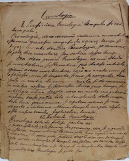 Manuscris rom&acirc;nesc vechi: Cronologia. Reprezintă unul din cursurile de studiu urmate la Institutul Teologic din Arad.