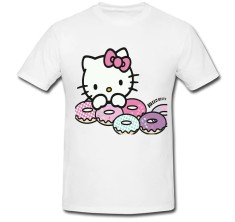 Tricou &amp;quot; Hello Kitty with donuts &amp;quot; foto