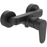 Baterie baie pentru dus, Ideal Standard Cerafine O BC499XG, monocomanda, montaj pe perete, finisaj negru mat