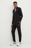 EA7 Emporio Armani trening din bumbac culoarea negru, PJVRZ.8NPV60