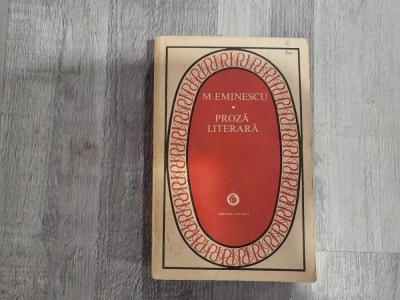 Proza literara de Mihai Eminescu foto