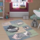 Cumpara ieftin Covor Camera Copii Model Soricei 18043-149, Marime 120 x 170 cm, Multicolor, Inaltime Fir 8 mm, Antialergic, Polipropilena, Gradinita, Cresa, Loc de J