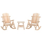 vidaXL Set mobilier de grădină, 3 piese, lemn masiv de molid 3185523