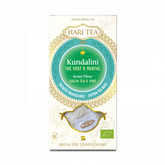 Ceai premium Hari Tea - Inner Flow - ceai verde si menta bio 10dz