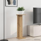 vidaXL Suport pentru plante 2 pcs Stejar Artizanal 25 x 25,5 x 80,5 cm 899657